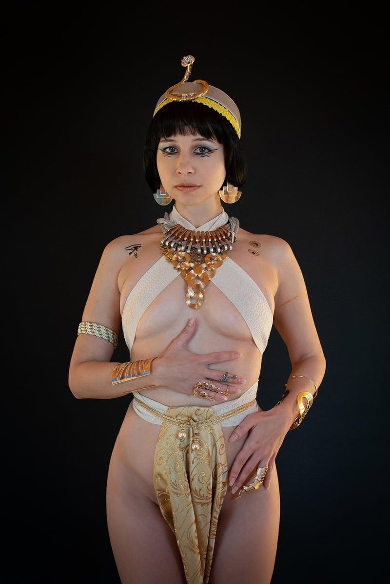Cleopatra and Julius Caesar